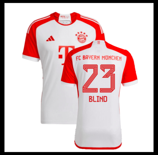 Jalkapallo Pelipaidat Peliasut FC Bayern München Pelipaita 2023-24 BLIND #23 Koti