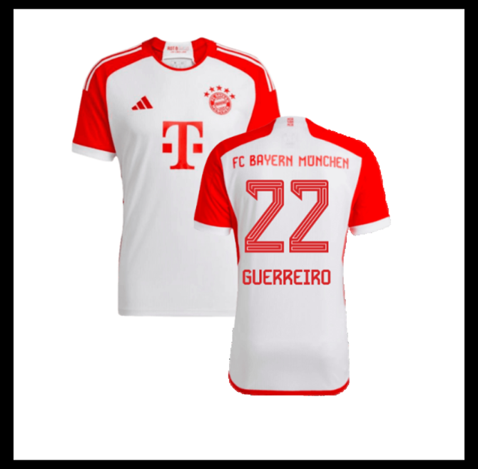 Jalkapallo Pelipaidat Peliasut FC Bayern München Pelipaita 2023-24 GUERREIRO #22 Koti