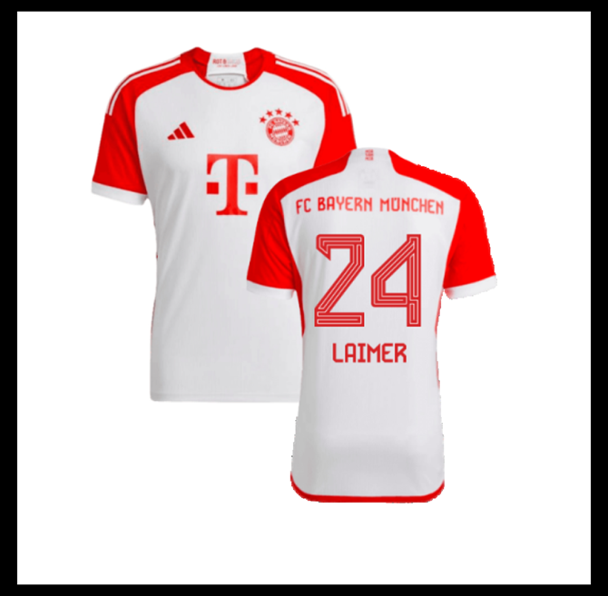 Jalkapallo Pelipaidat Peliasut FC Bayern München Pelipaita 2023-24 LAIMER #24 Koti