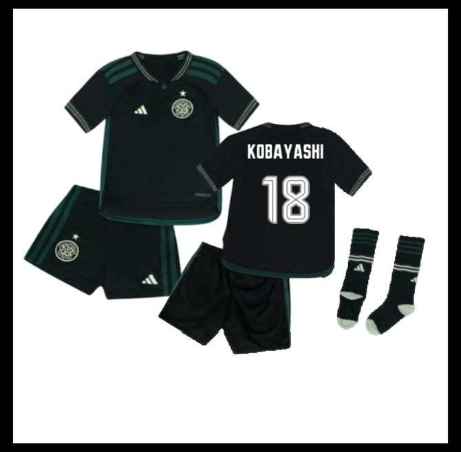 Jalkapallo Pelipaidat Peliasut Celtic Pelipaita 2023-24 Lasten KOBAYASHI #18 Vieras