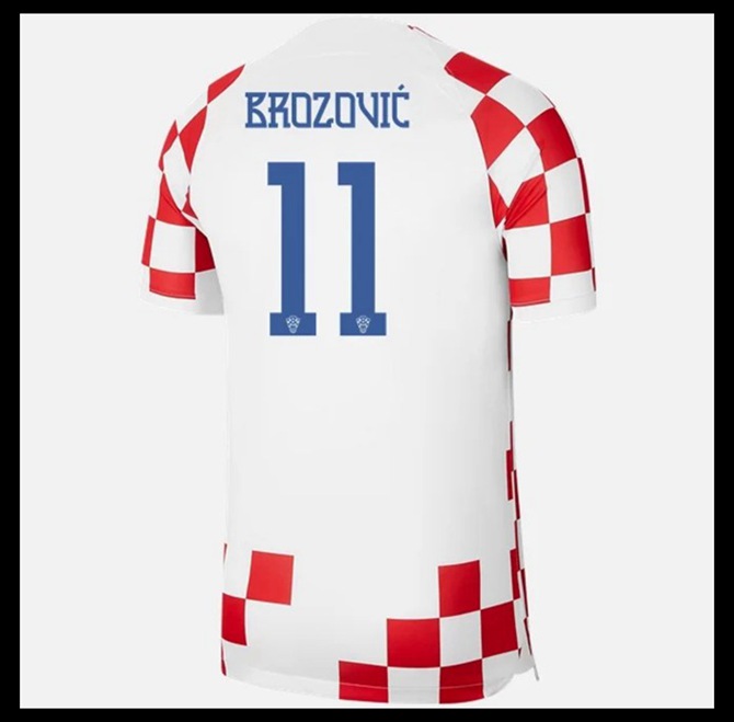 Jalkapallo Pelipaidat Peliasut Kroatia Pelipaita MM 2022 BROZOVIC #11 Koti