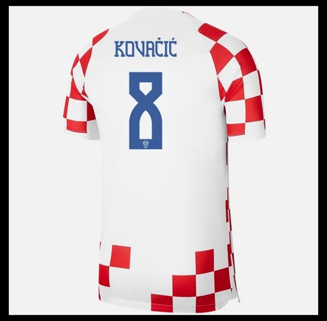 Jalkapallo Pelipaidat Peliasut Kroatia Pelipaita MM 2022 KOVACIC #8 Koti