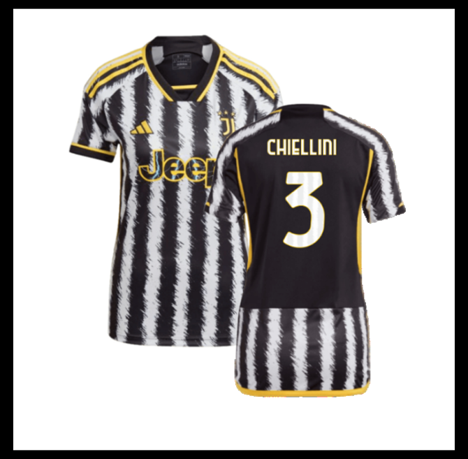 Jalkapallo Pelipaidat Peliasut Juventus Pelipaita 2023-24 Naisten CHIELLINI #3 Koti