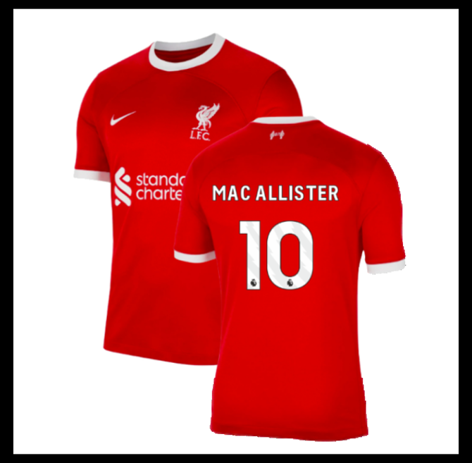 Jalkapallo Pelipaidat Peliasut Liverpool Pelipaita 2023-24 MAC ALLISTER #10 Koti