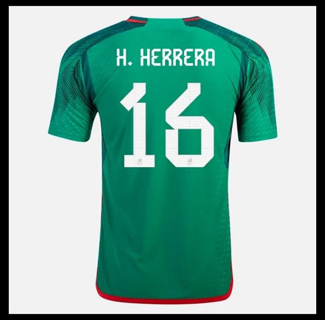 Jalkapallo Pelipaidat Peliasut Meksiko Pelipaita MM 2022 H HERRERA #16 Koti