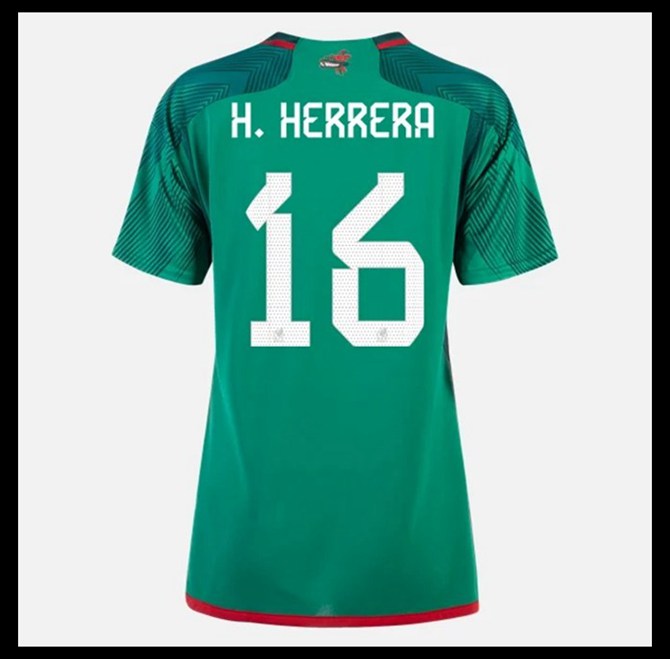 Jalkapallo Pelipaidat Peliasut Meksiko Pelipaita MM 2022 Naisten H HERRERA #16 Koti