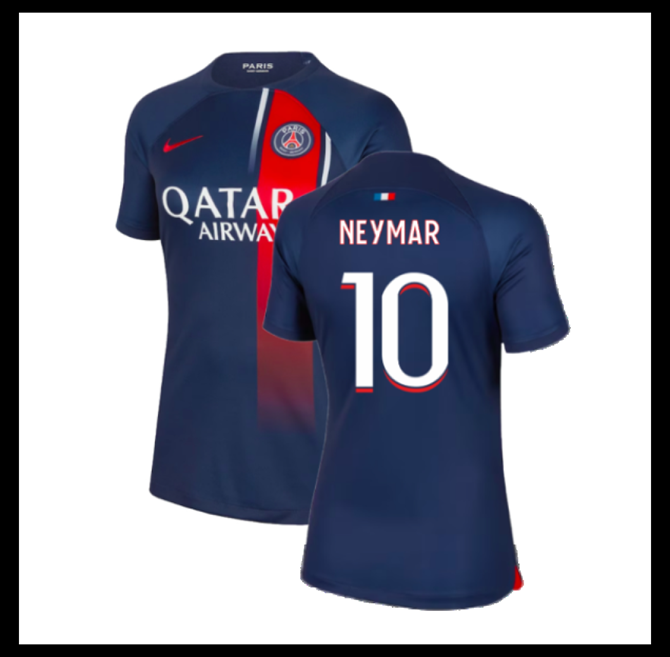 Jalkapallo Pelipaidat Peliasut Paris Saint Germain PSG Pelipaita 2023-24 Naisten NEYMAR #10 Koti