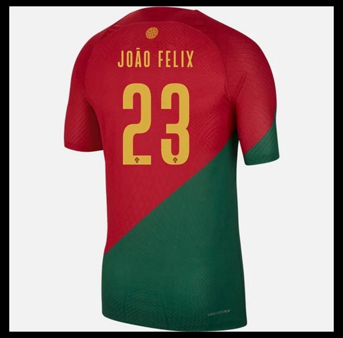 Jalkapallo Pelipaidat Peliasut Portugali Pelipaita MM 2022 JOAO FELIX #23 Koti