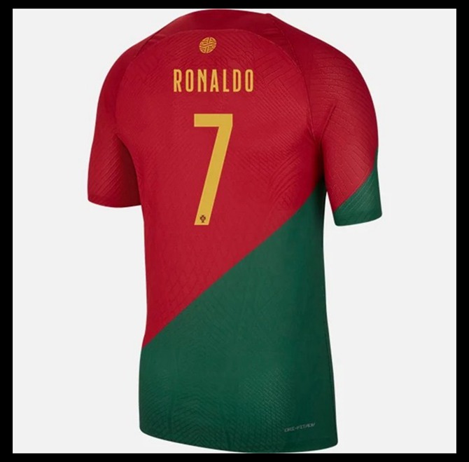 Jalkapallo Pelipaidat Peliasut Portugali Pelipaita MM 2022 RONALDO #7 Koti