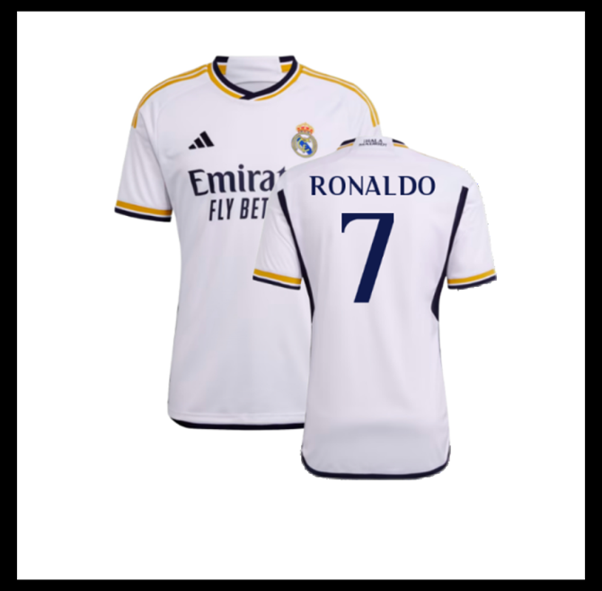Jalkapallo Pelipaidat Peliasut FC Real Madrid Pelipaita 2023-24 RONALDO #7 Koti