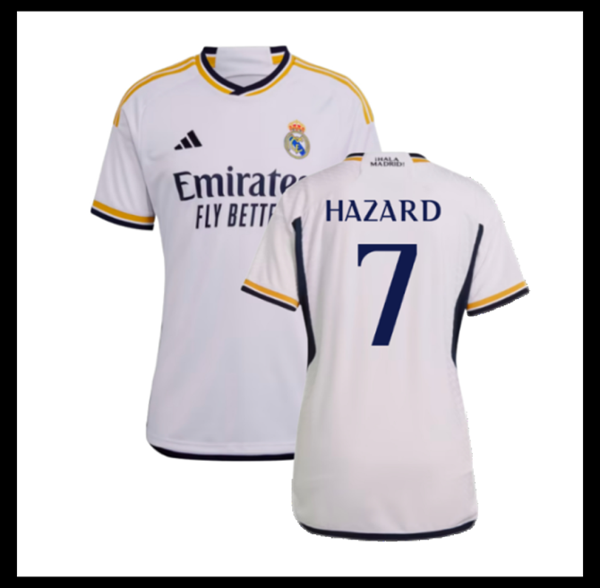 Jalkapallo Pelipaidat Peliasut FC Real Madrid Pelipaita 2023-24 Naisten HAZARD #7 Koti
