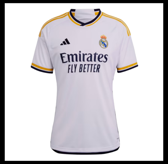 Jalkapallo Pelipaidat Peliasut FC Real Madrid Pelipaita 2023-24 Naisten Koti