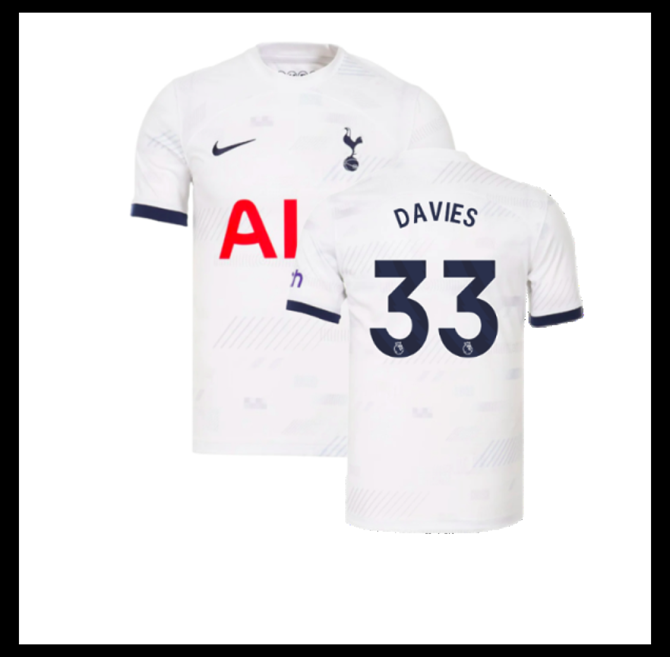 Jalkapallo Pelipaidat Peliasut Tottenham Hotspur Pelipaita 2023-24 DAVIES #33 Koti
